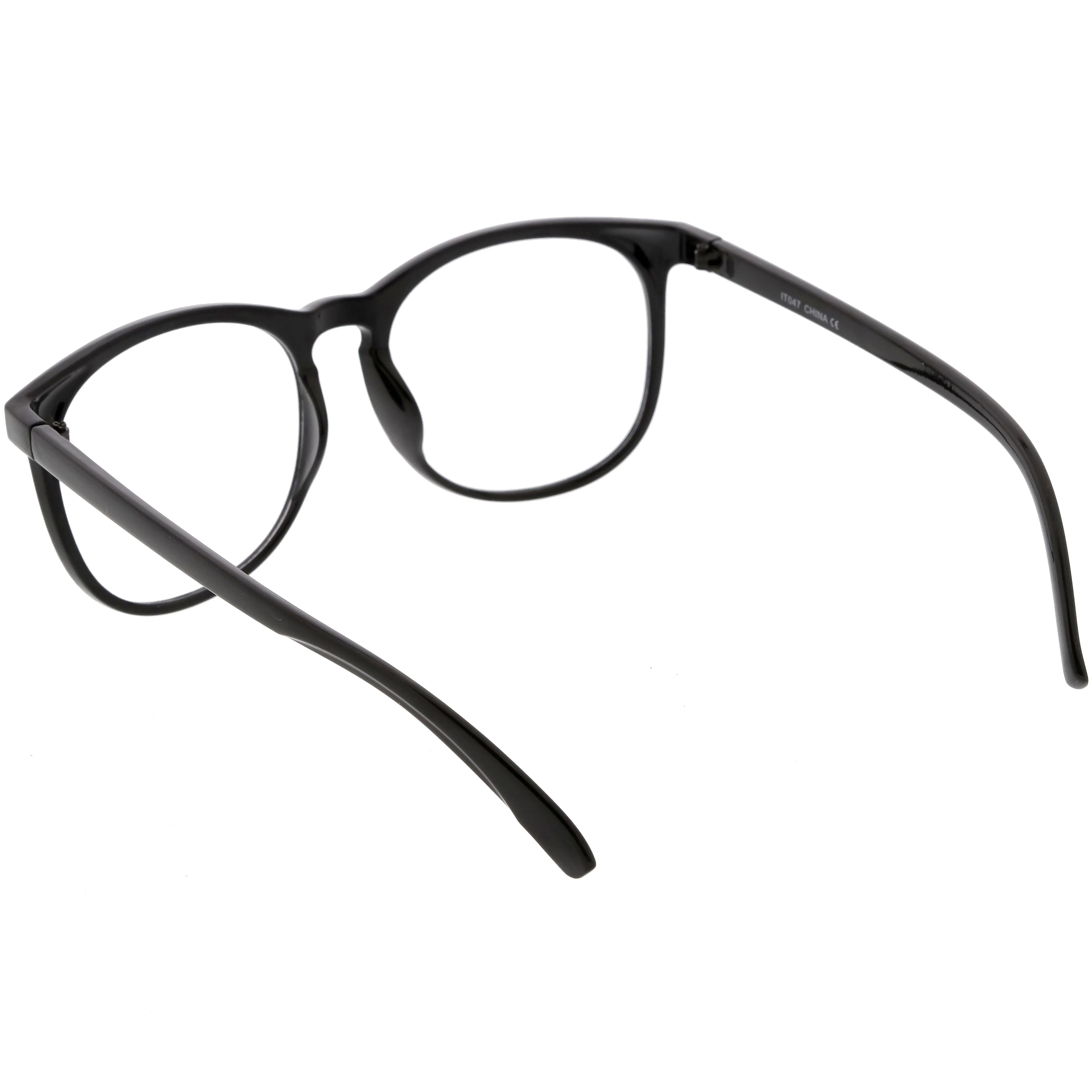 Classic Retro Dapper Round P3 Clear Lens Glasses C877 sold by ZeroUV product image thumbnail 4