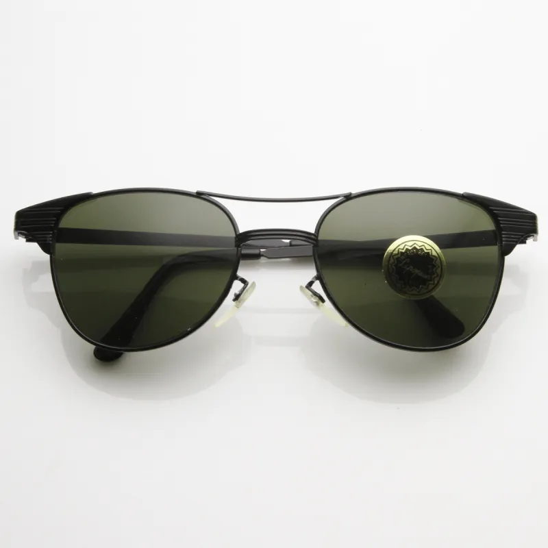 True Vintage 1950's Metal Cross Bar Horned Rim Sunglasses 7018 sold by ZeroUV