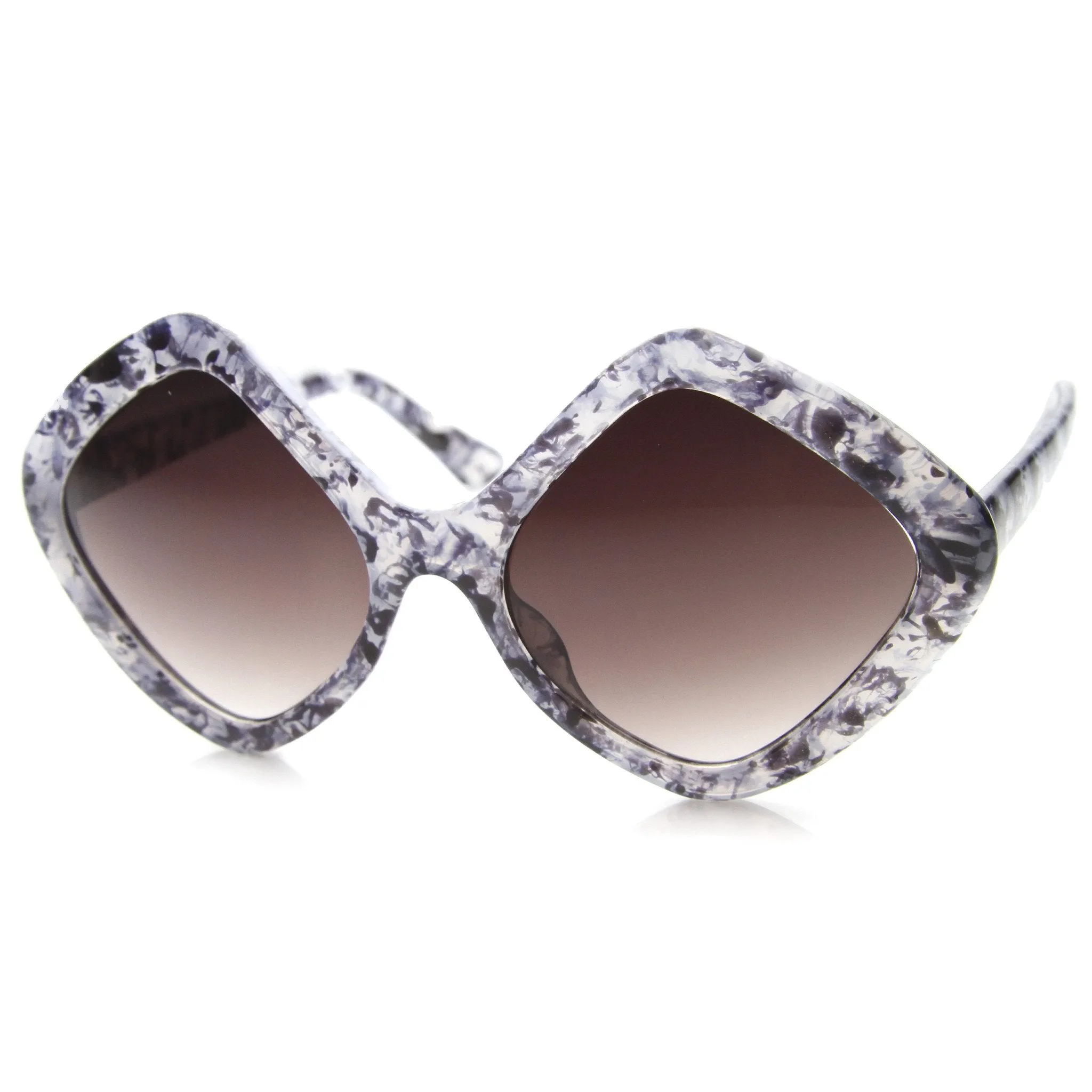 Women's Indie Oversize Diamond Shape Sunglasses 9968 sold by ZeroUV product image thumbnail 4