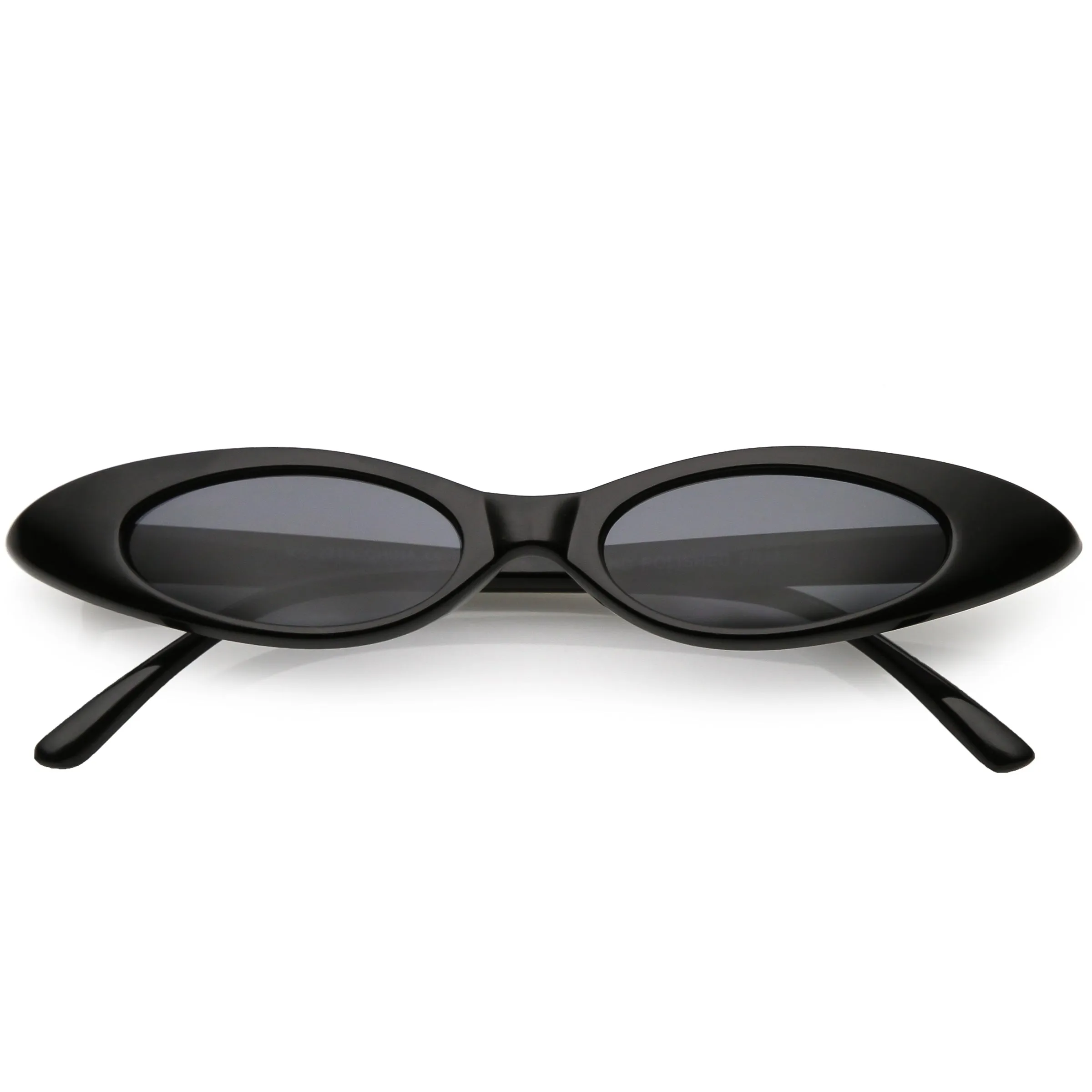 Retro 90's Ultra Thin Shallow Oval Cat Eye Sunglasses C575 sold by ZeroUV