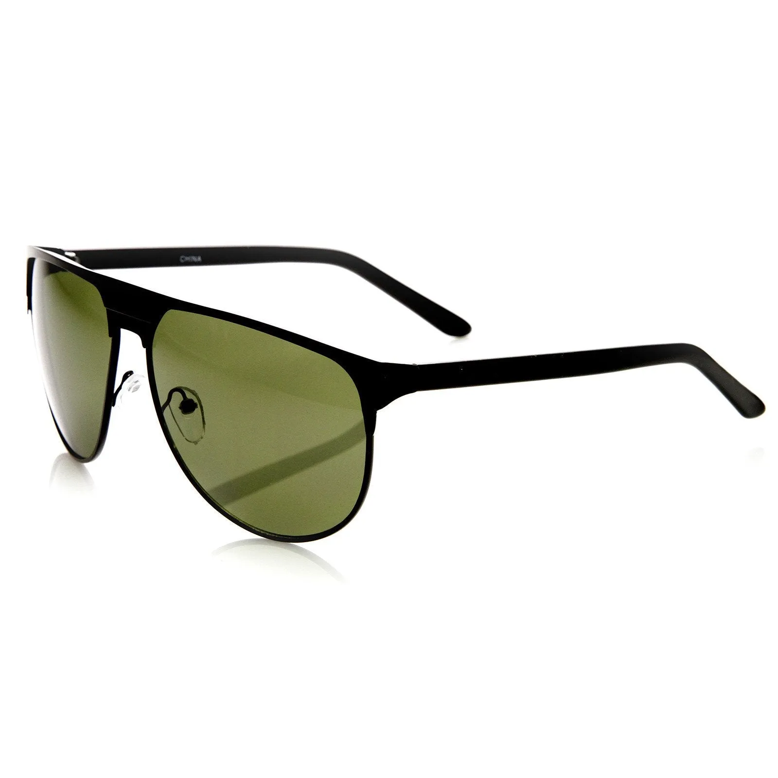 Modern Euro Full Metal Flat Top Aviator Sunglasses 8827 sold by ZeroUV product image thumbnail 2