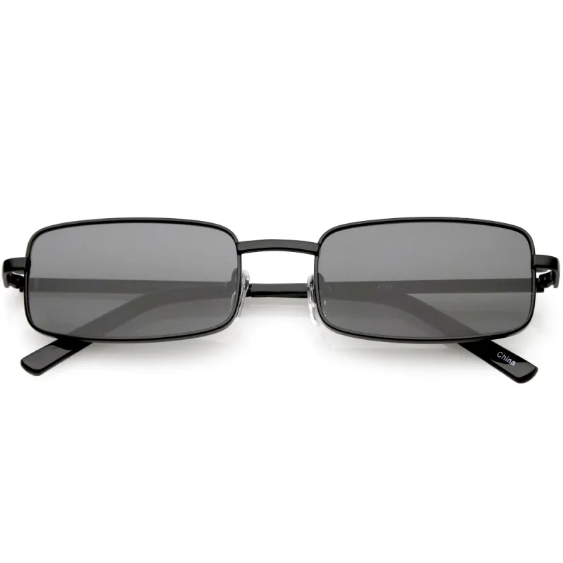 Retro 1990's Fashion Rectangle Flat Lens Sunglasses C598 sold by ZeroUV