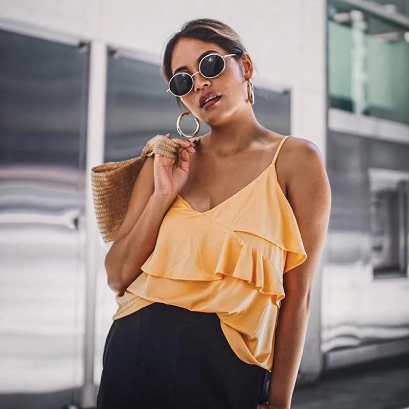 Classic Retro 90's Round Oval Flat Lens Metal Sunglasses C138 sold by ZeroUV product image thumbnail 4