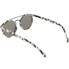 Modern Indie Marble Print Round Mirrored Flat Lens Sunglasses C232 sold by ZeroUV