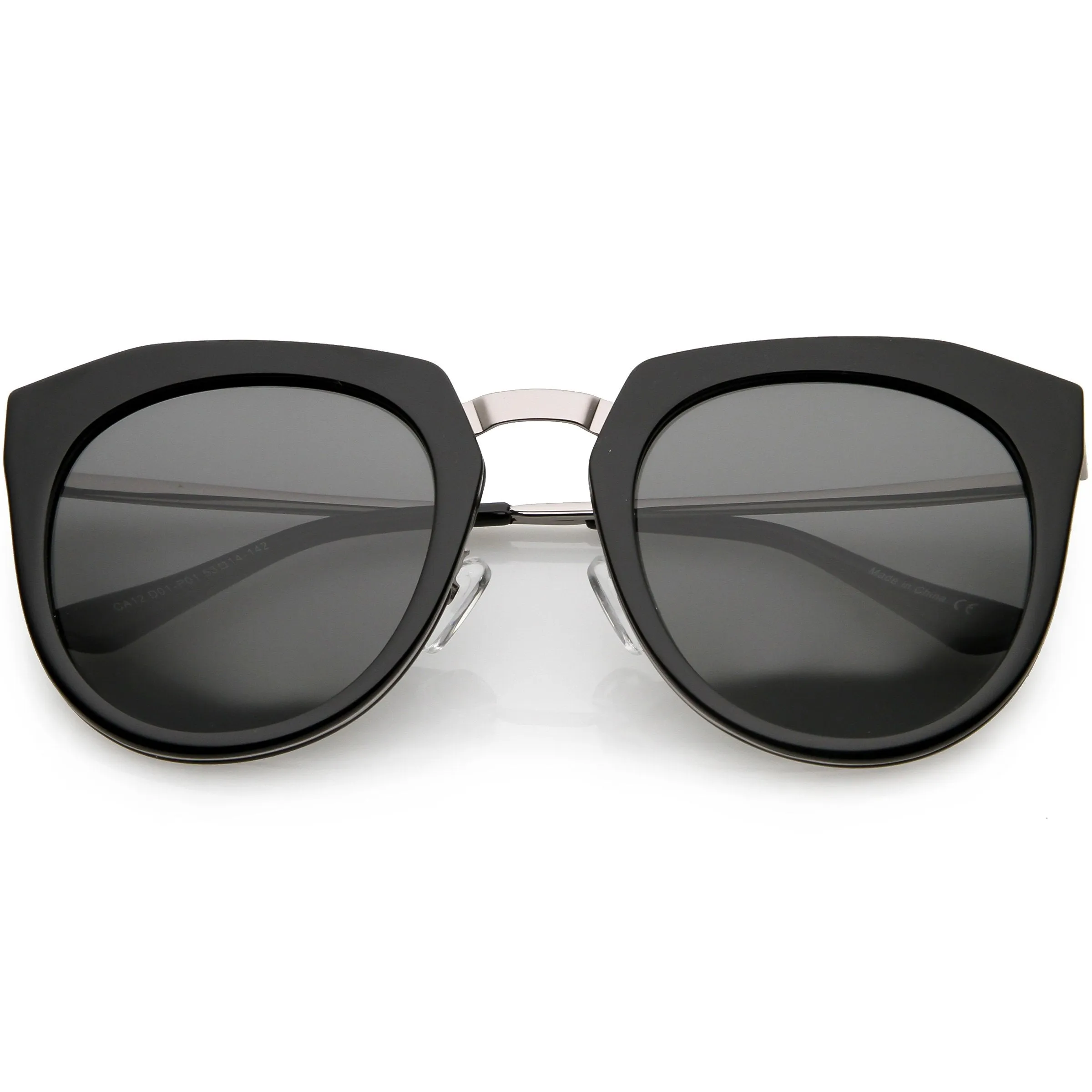 Women's Polarized Round Cat Eye Mirrored Lens Sunglasses C823 sold by ZeroUV product image thumbnail 3