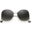 Oversize Women's Flat Lens Butterfly Metal Sunglasses C211 sold by ZeroUV