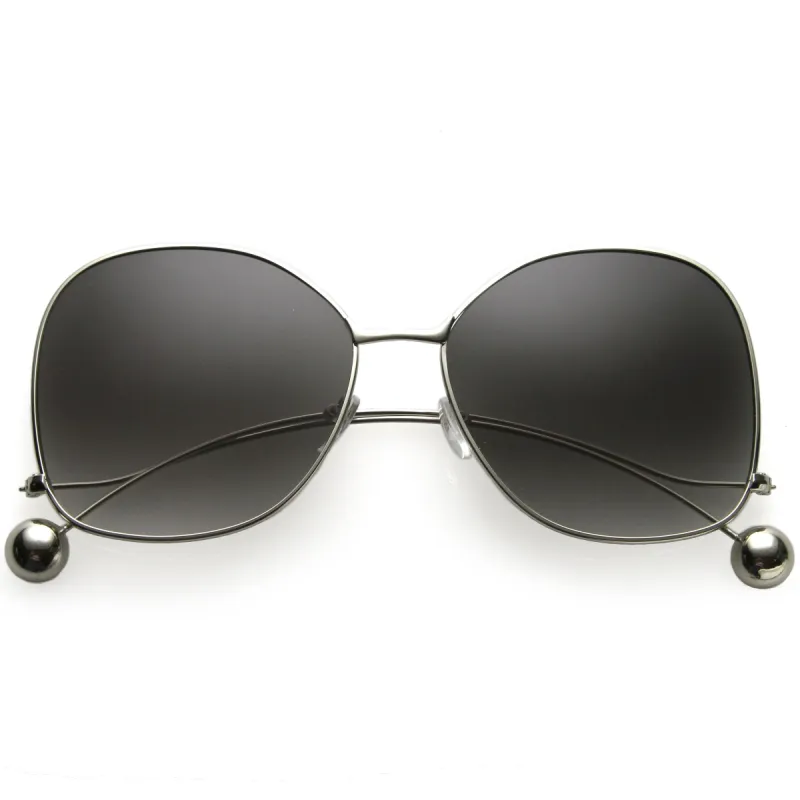 Oversize Women's Flat Lens Butterfly Metal Sunglasses C211 sold by ZeroUV