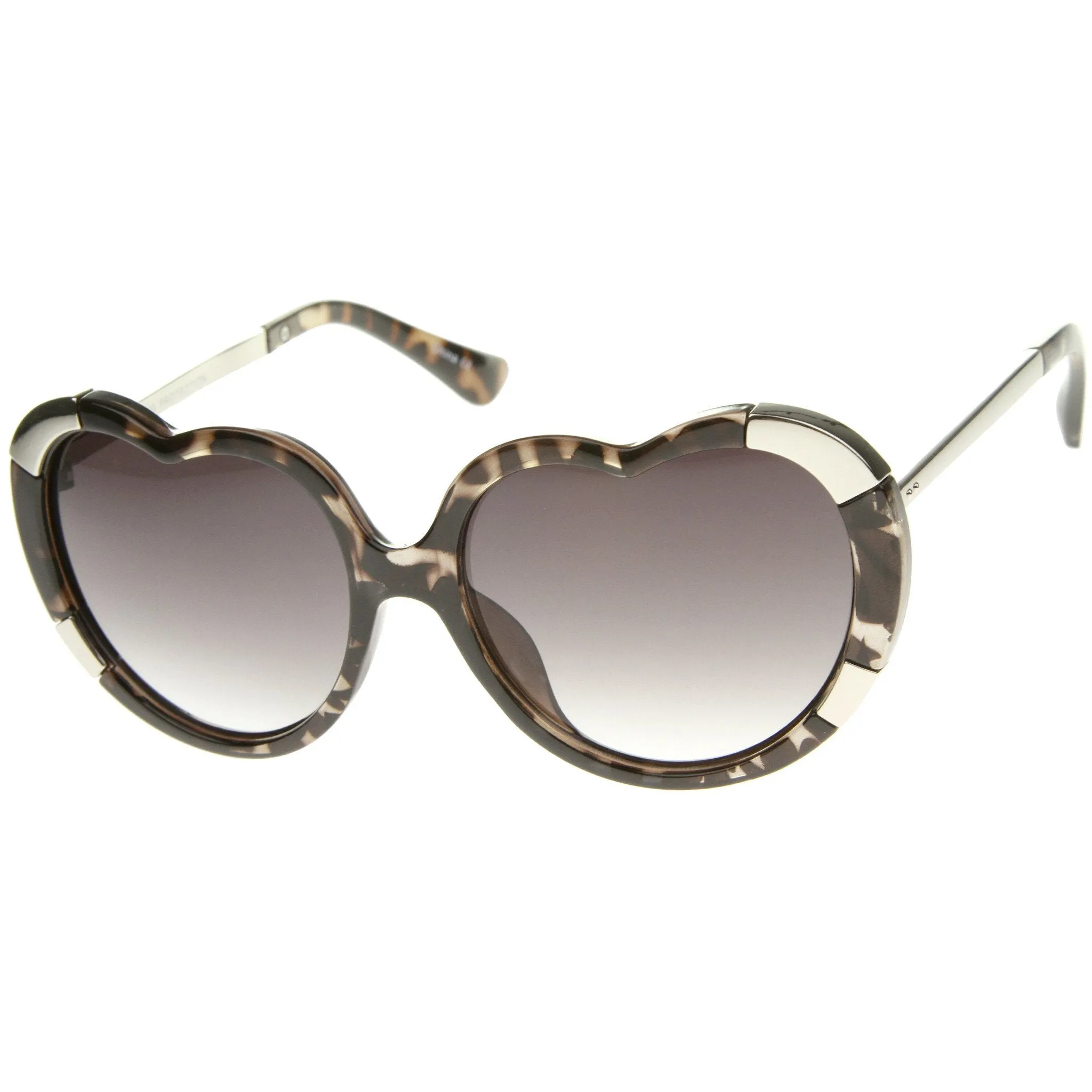 Women's Oversize Heart Shaped Sunglasses A224 sold by ZeroUV product image thumbnail 2