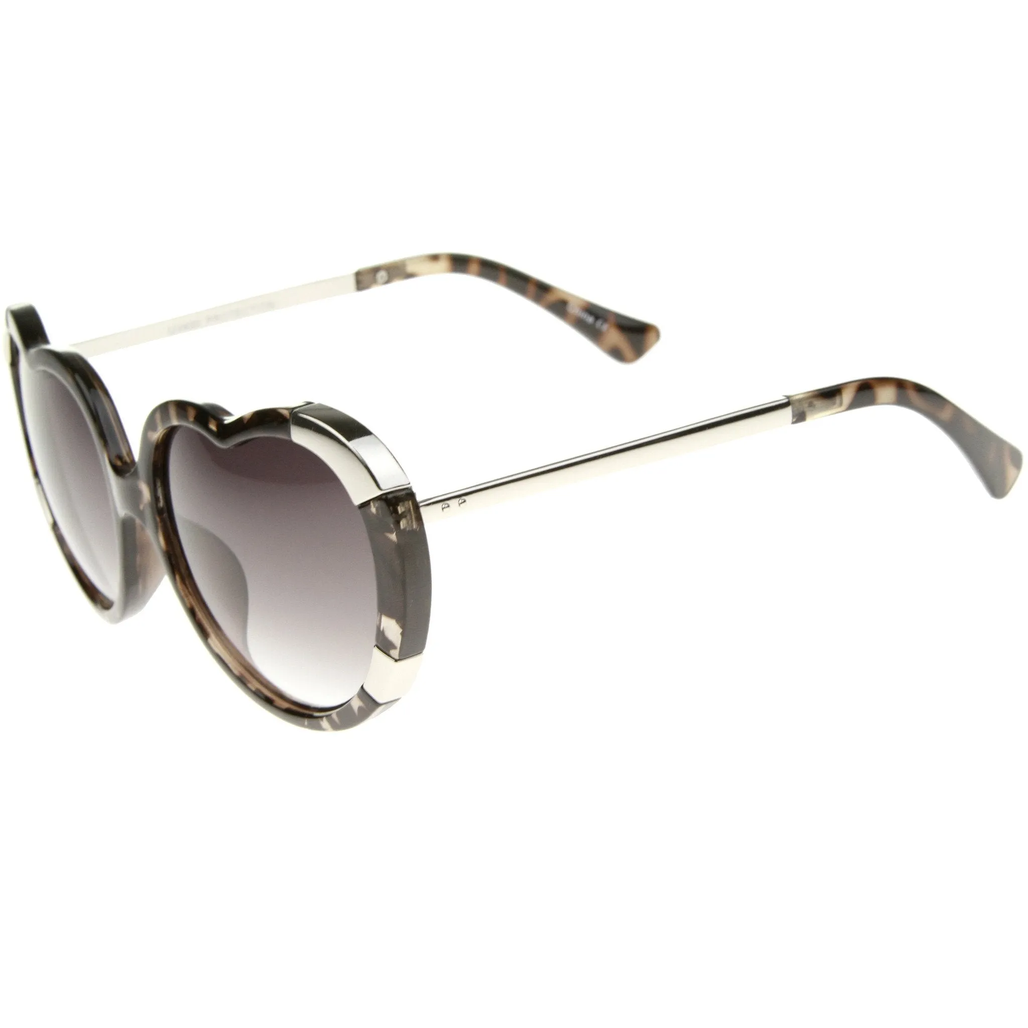 Women's Oversize Heart Shaped Sunglasses A224 sold by ZeroUV product image thumbnail 3