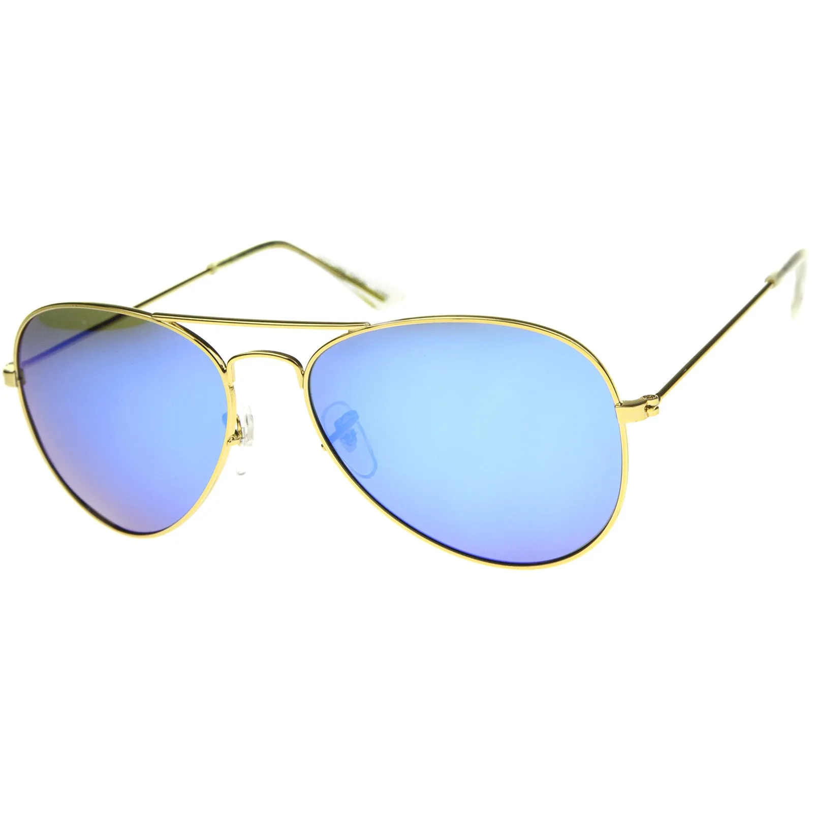 Classic Metal Mirrored Coated lens Aviator Sunglasses C774 sold by ZeroUV product image thumbnail 2