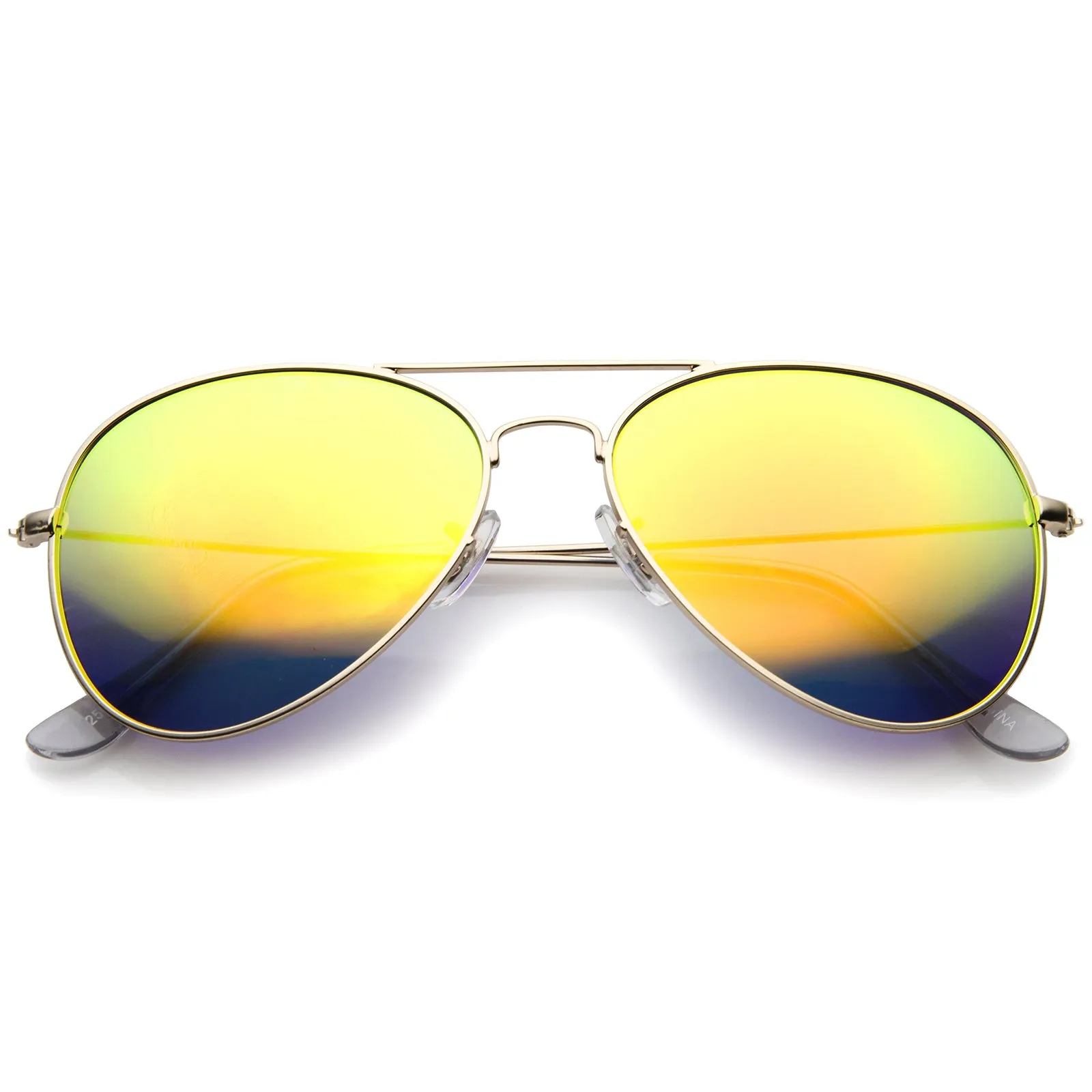 Classic Metal Mirrored Coated lens Aviator Sunglasses C774 sold by ZeroUV product image thumbnail 5