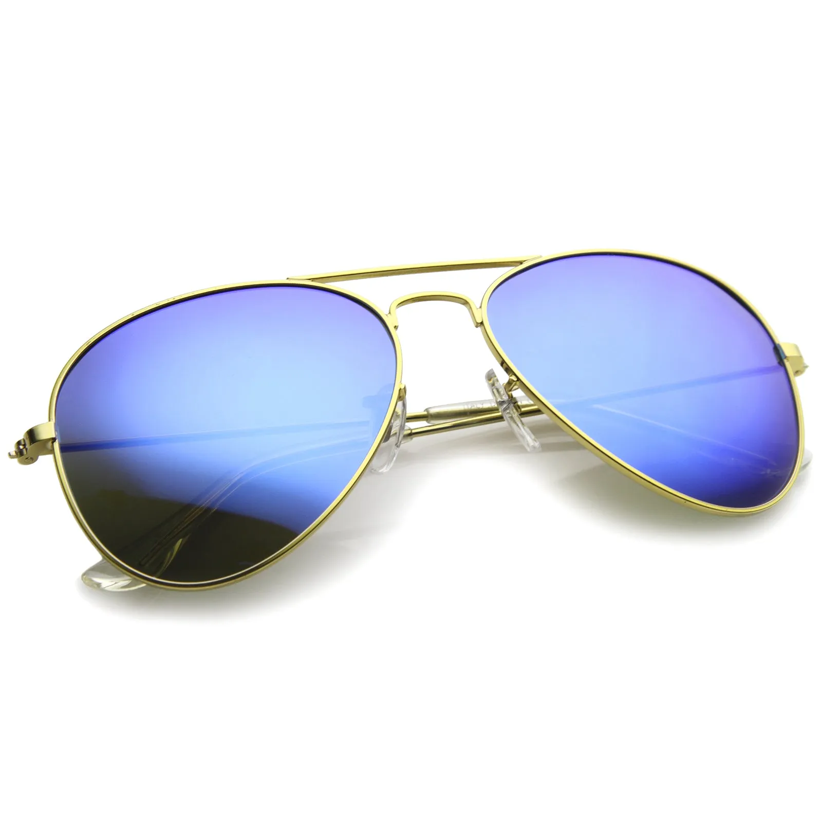 Classic Metal Mirrored Coated lens Aviator Sunglasses C774 sold by ZeroUV product image thumbnail 4