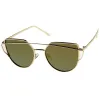 Women's Retro Modern Flat Mirror Lens Sunglasses A898 sold by ZeroUV