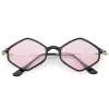 Retro Color Tone Hexagon Diamond Shape Sunglasses C740 sold by ZeroUV