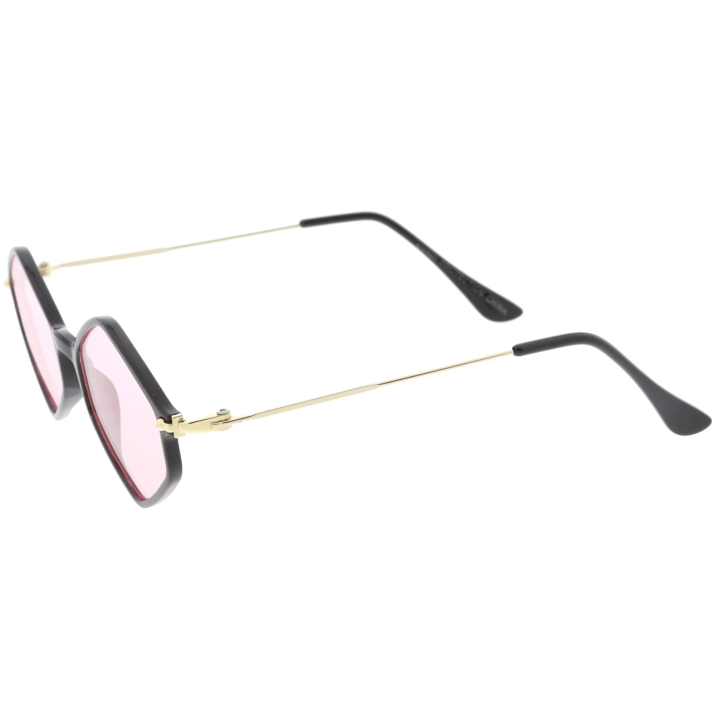 Retro Color Tone Hexagon Diamond Shape Sunglasses C740 sold by ZeroUV product image thumbnail 4