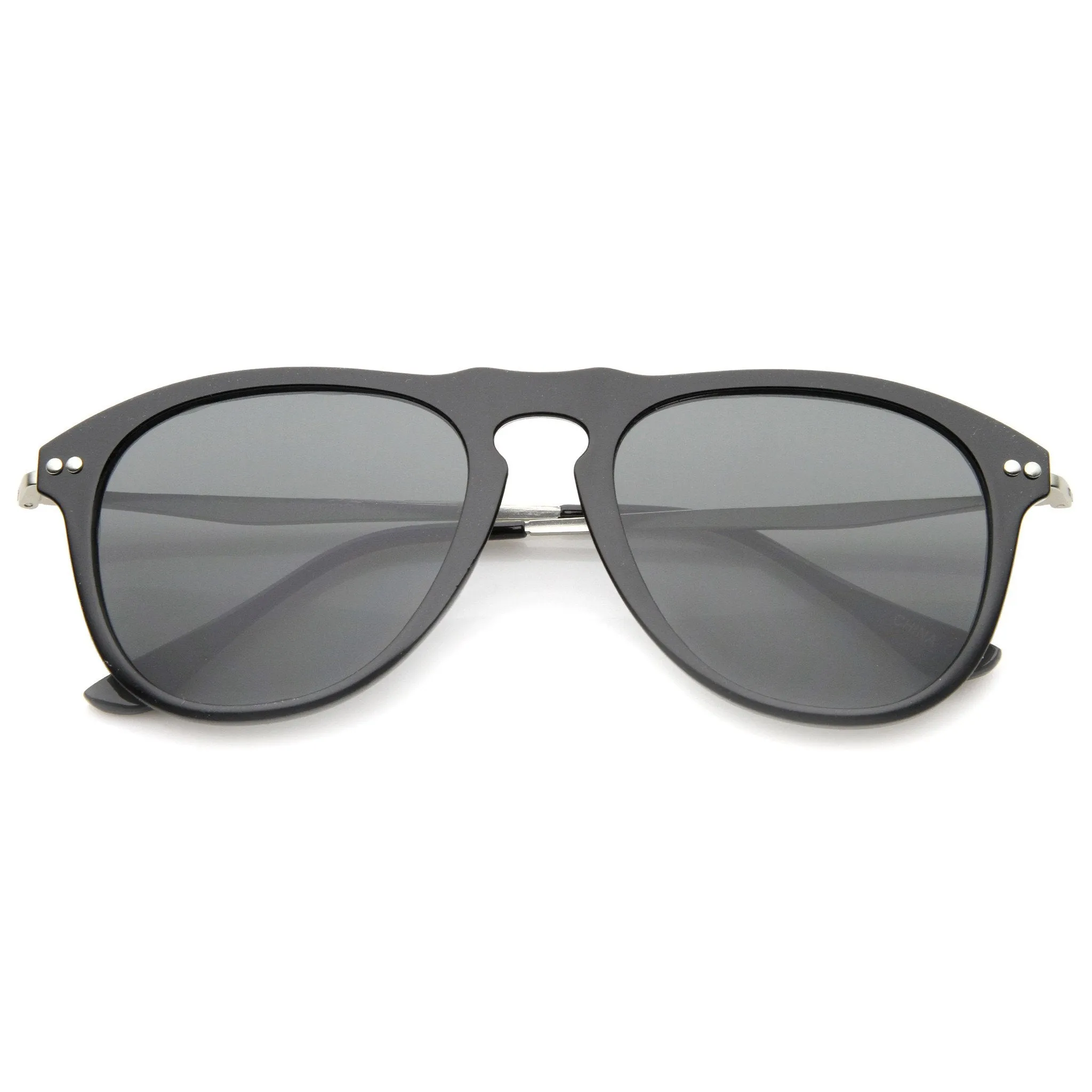 Men's Indie Dapper Euro Horned Rim Aviator Sunglasses A490 sold by ZeroUV product image thumbnail 5