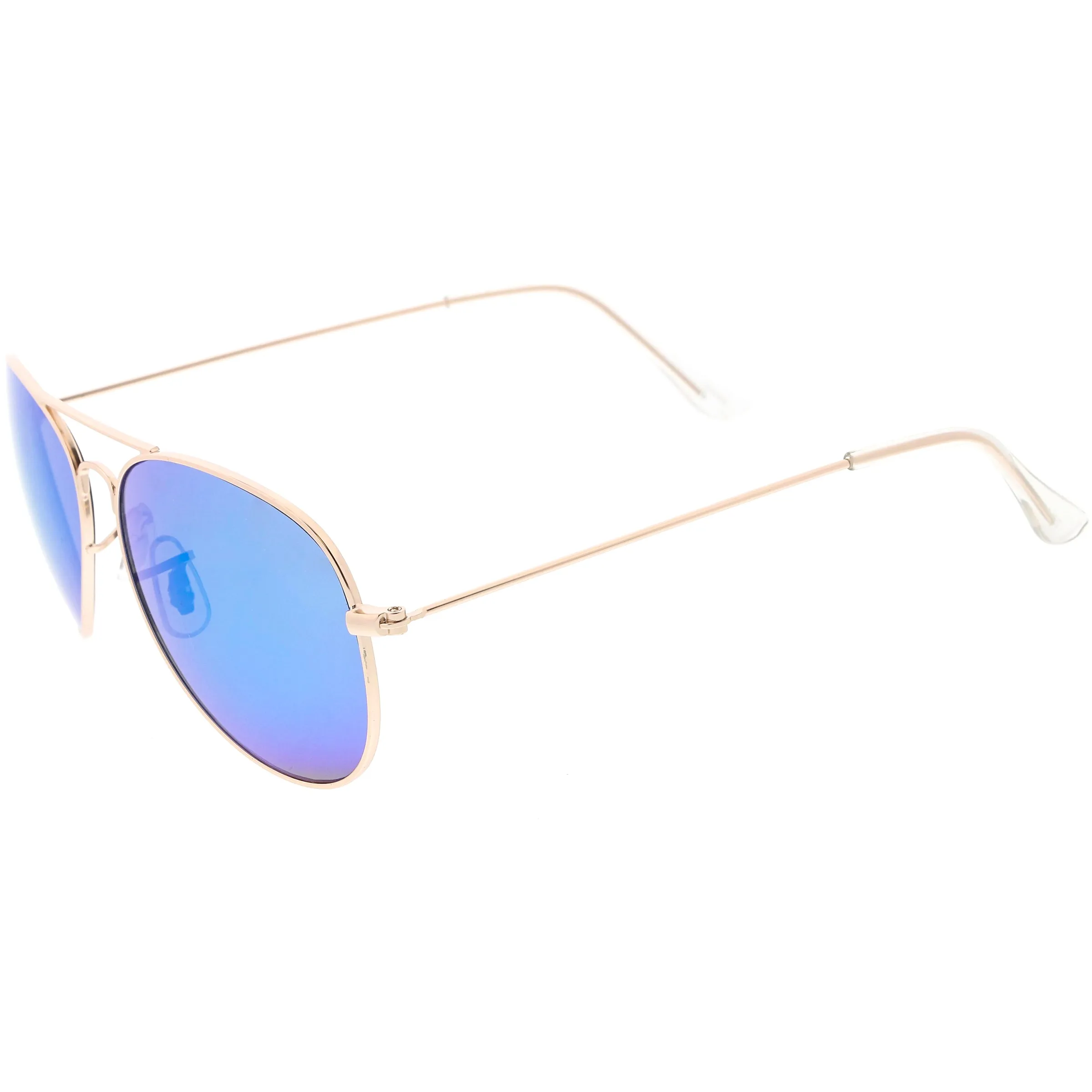 Classic Metal Colored Mirror Lens Aviator Sunglasses C776 sold by ZeroUV product image thumbnail 3
