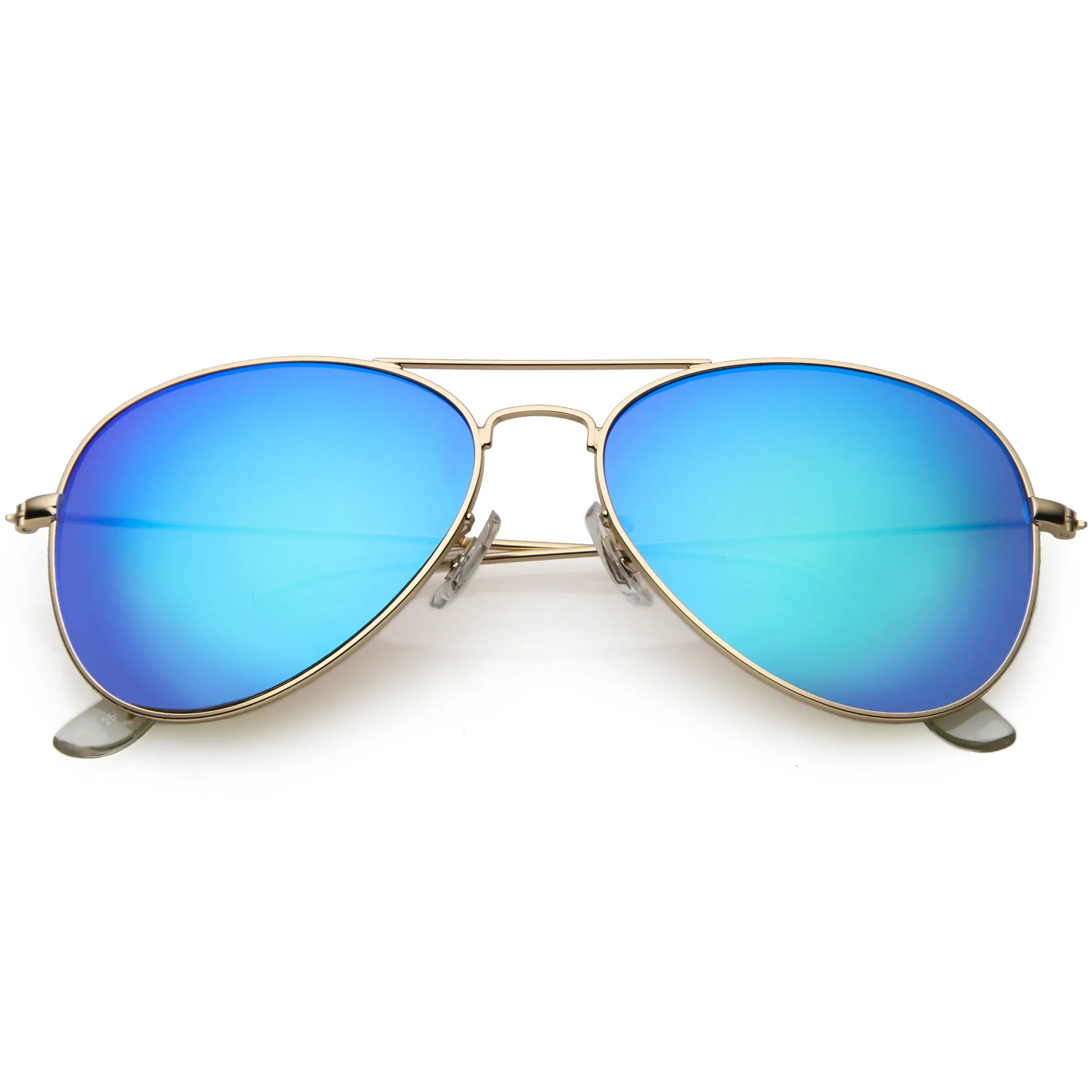 Classic Metal Colored Mirror Lens Aviator Sunglasses C776 sold by ZeroUV