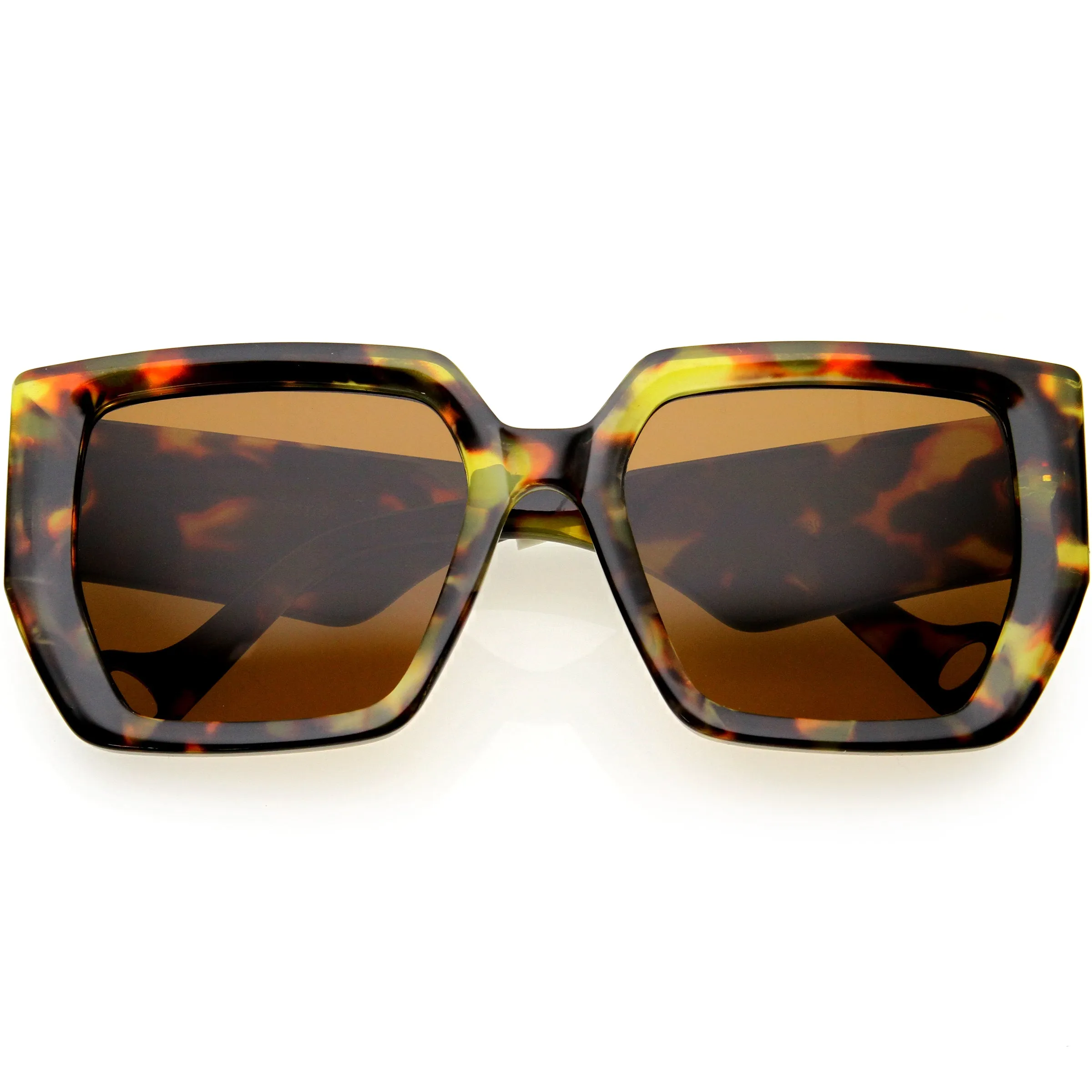 Oversized High Fashion Thick Rimmed Square Sunglasses D235 sold by ZeroUV