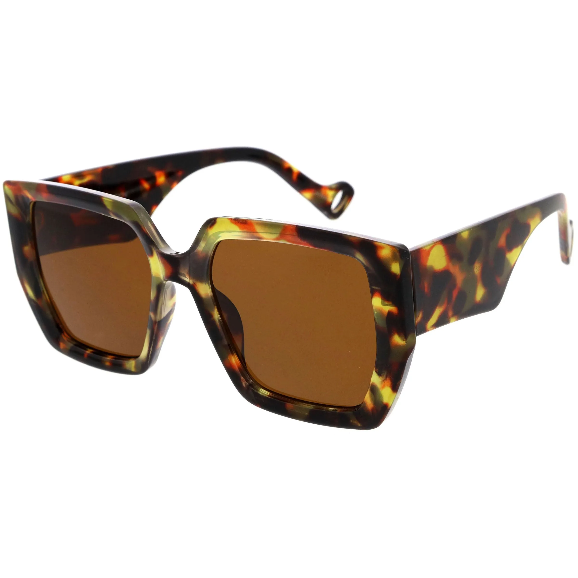 Oversized High Fashion Thick Rimmed Square Sunglasses D235 sold by ZeroUV product image thumbnail 2