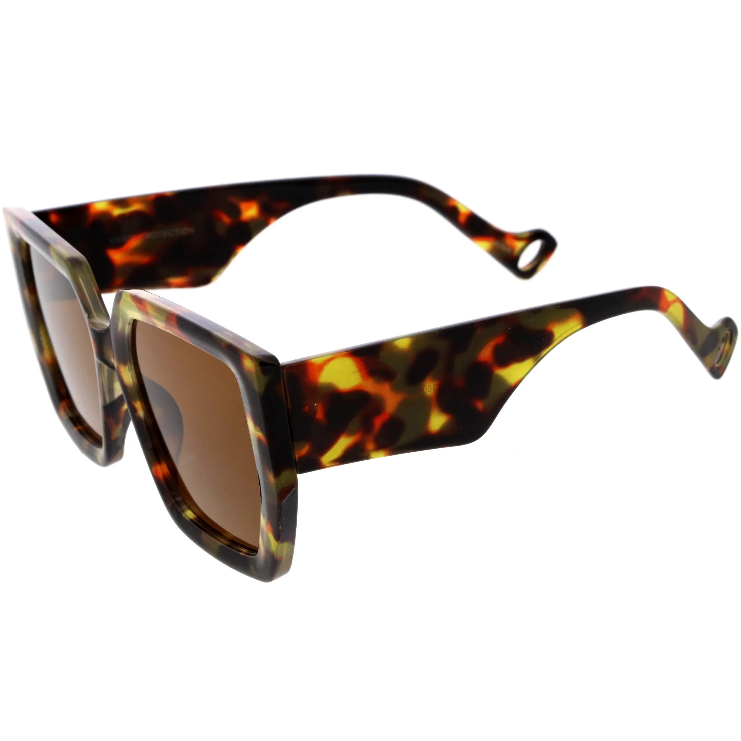 Oversized High Fashion Thick Rimmed Square Sunglasses D235 sold by ZeroUV product image thumbnail 3