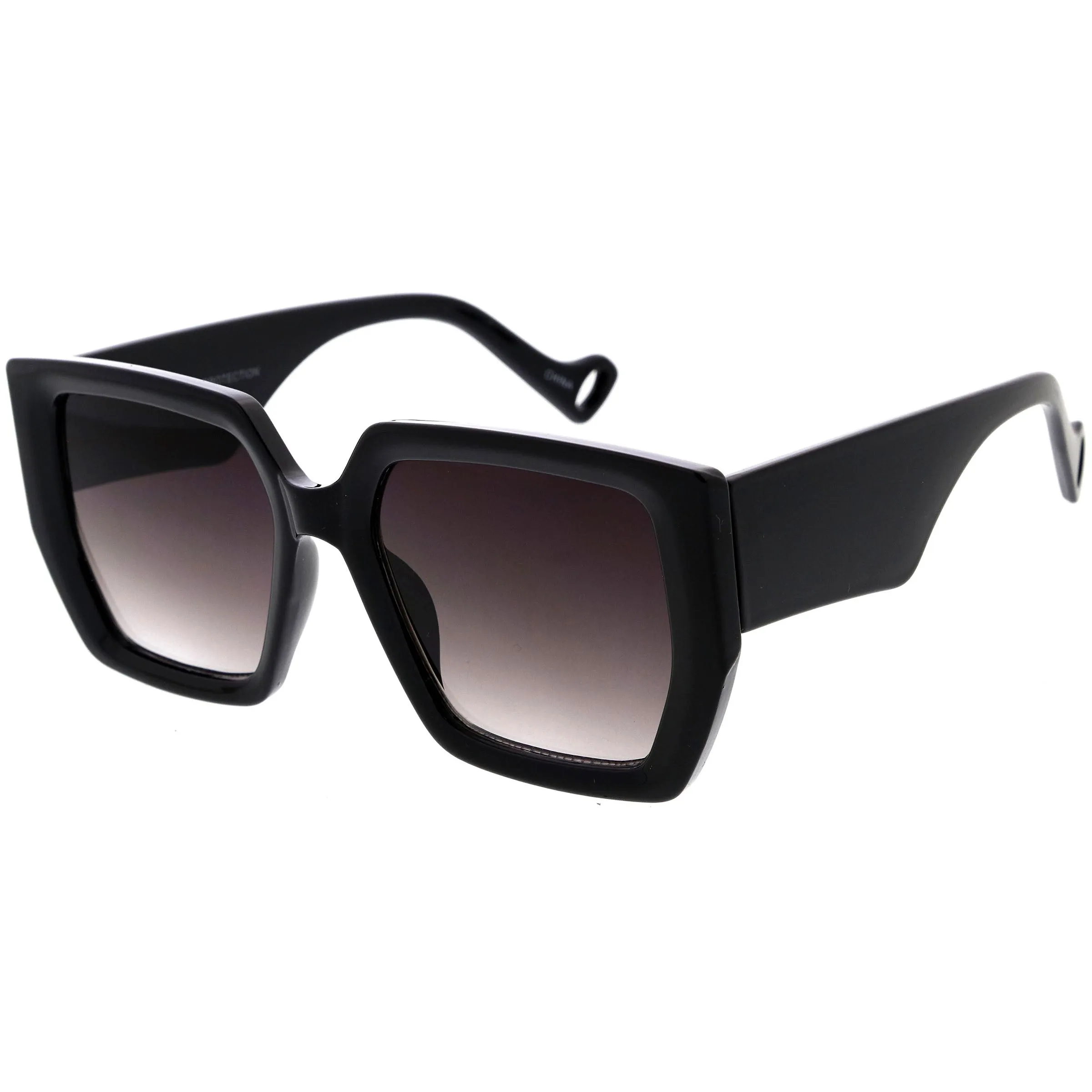Oversized High Fashion Thick Rimmed Square Sunglasses D235 sold by ZeroUV product image thumbnail 5