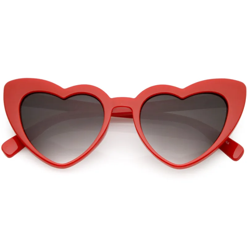 Women's Oversize Flat Lens Heart Shape Cat Eye Sunglasses C759 sold by ZeroUV
