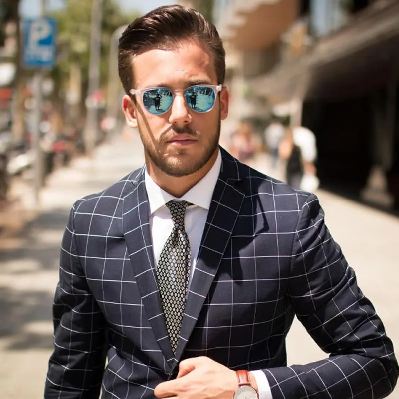 Retro P3 Horned Rim Frame Mirrored Lens Sunglasses 8829 sold by ZeroUV product image thumbnail 3