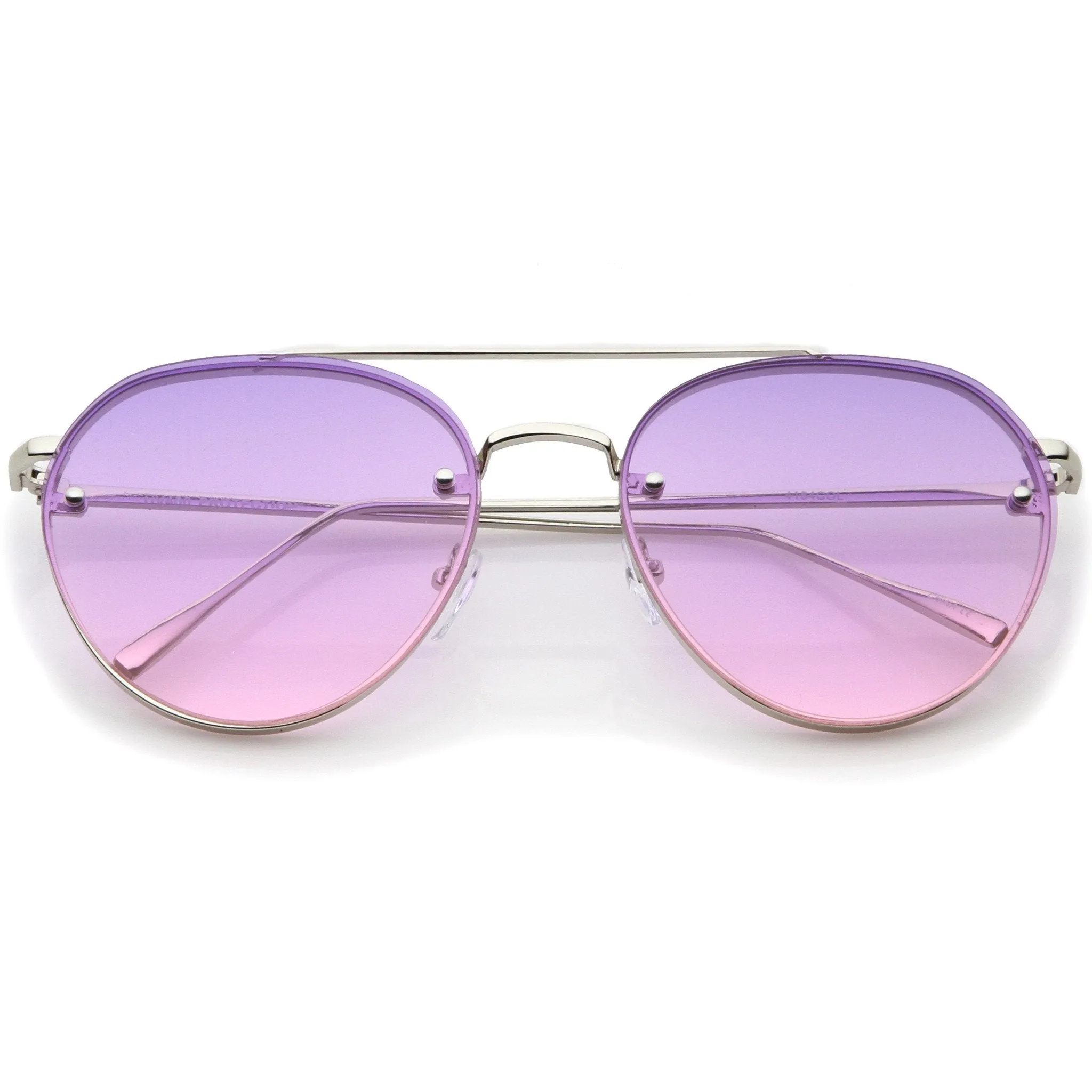 Retro Modern Gradient Flat Lens Aviator Sunglasses A824 sold by ZeroUV