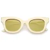 Retro Modern Bold Flat Lens Cat Eye Sunglasses C072 sold by ZeroUV