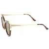 Retro Modern Bold Flat Lens Cat Eye Sunglasses C072 sold by ZeroUV