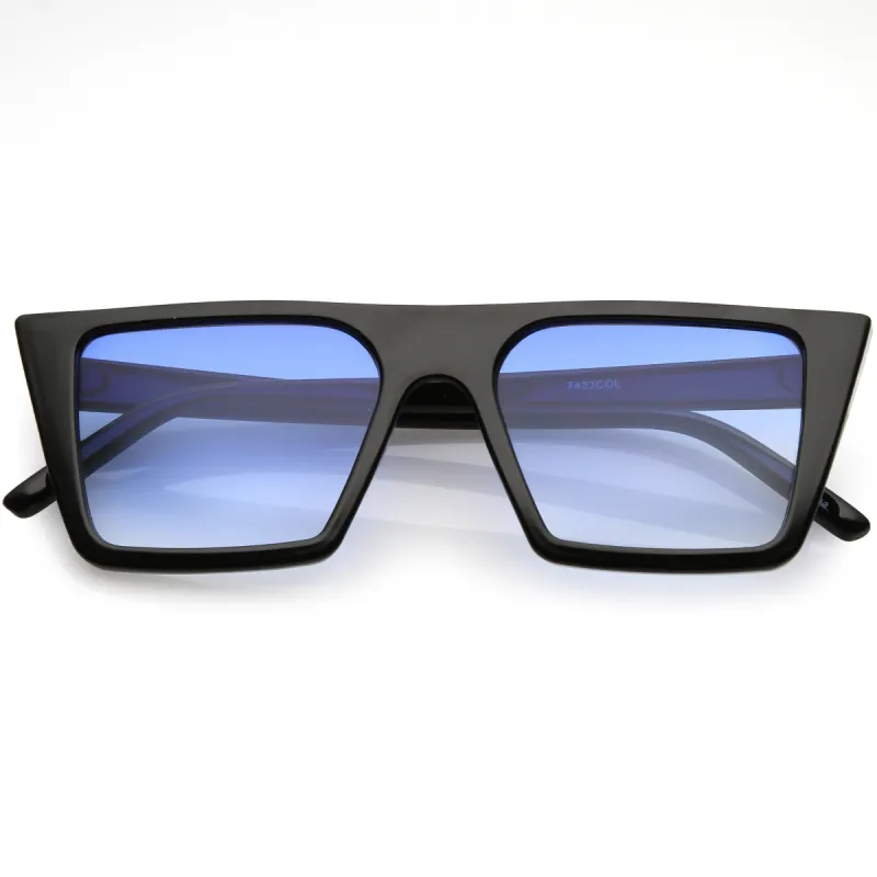 Retro Modern Flat Top Color Tone Sunglasses C618 sold by ZeroUV