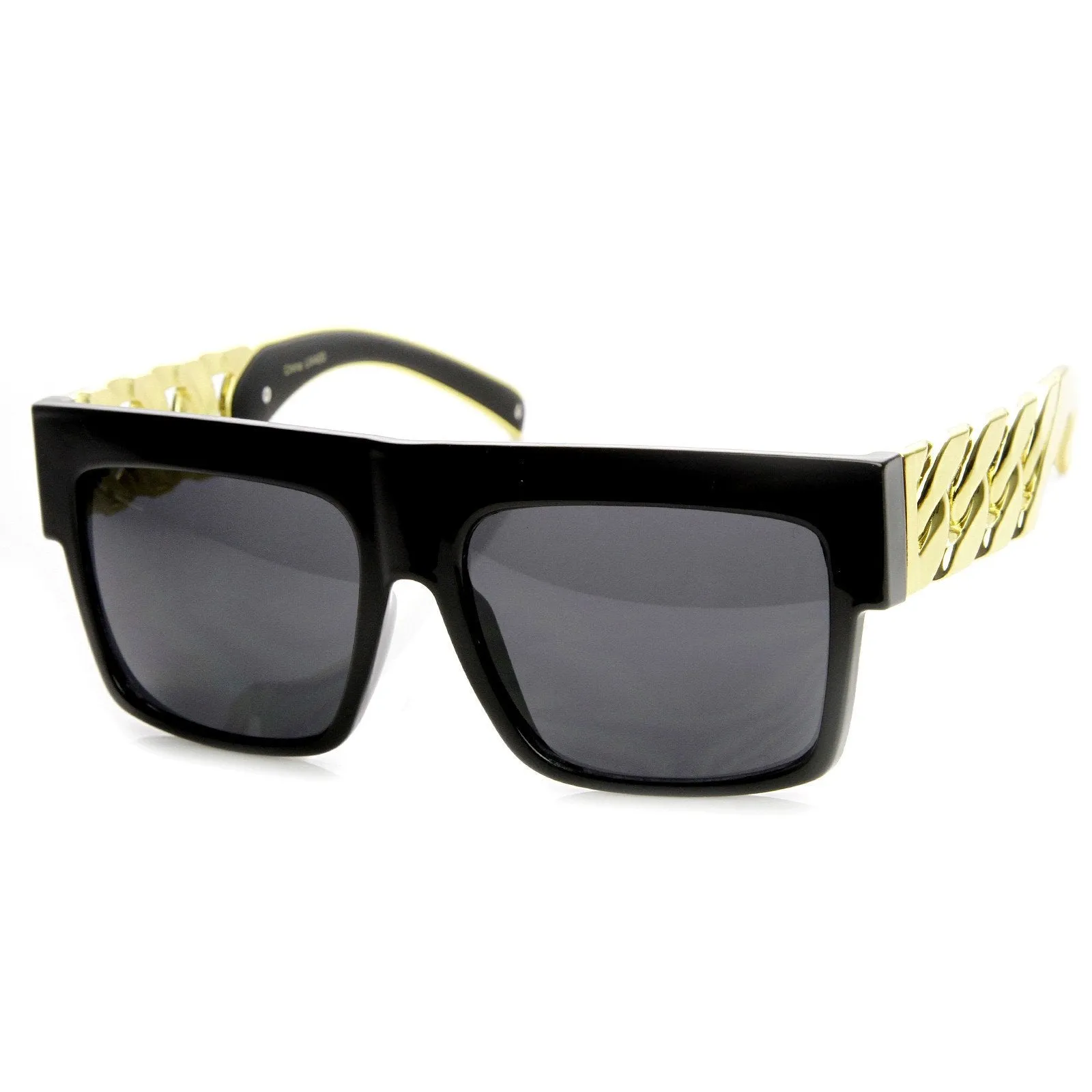 High Fashion Designer Inspired Metal Chain Arm Block Sunglasses 9126 sold by ZeroUV product image thumbnail 4