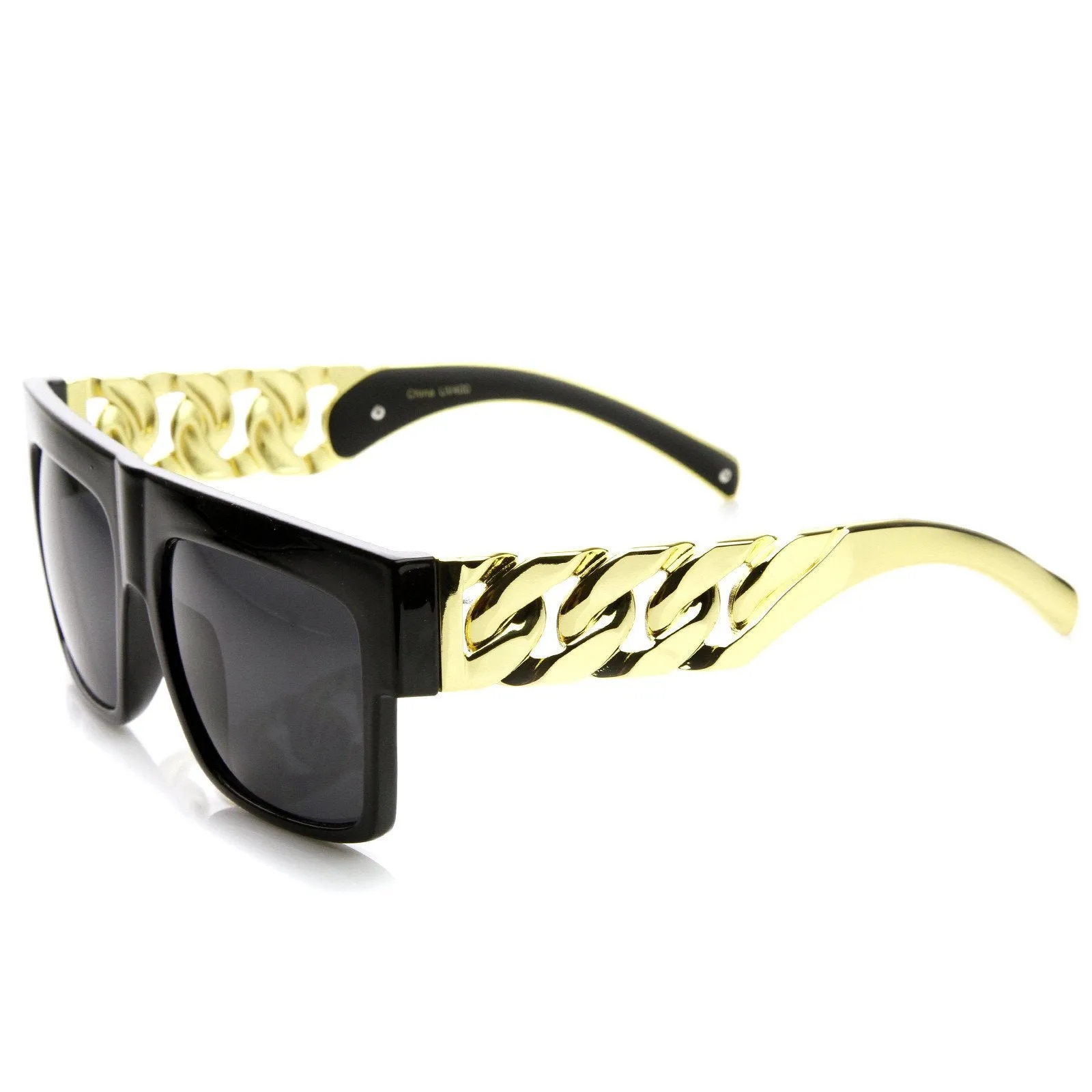 High Fashion Designer Inspired Metal Chain Arm Block Sunglasses 9126 sold by ZeroUV product image thumbnail 5