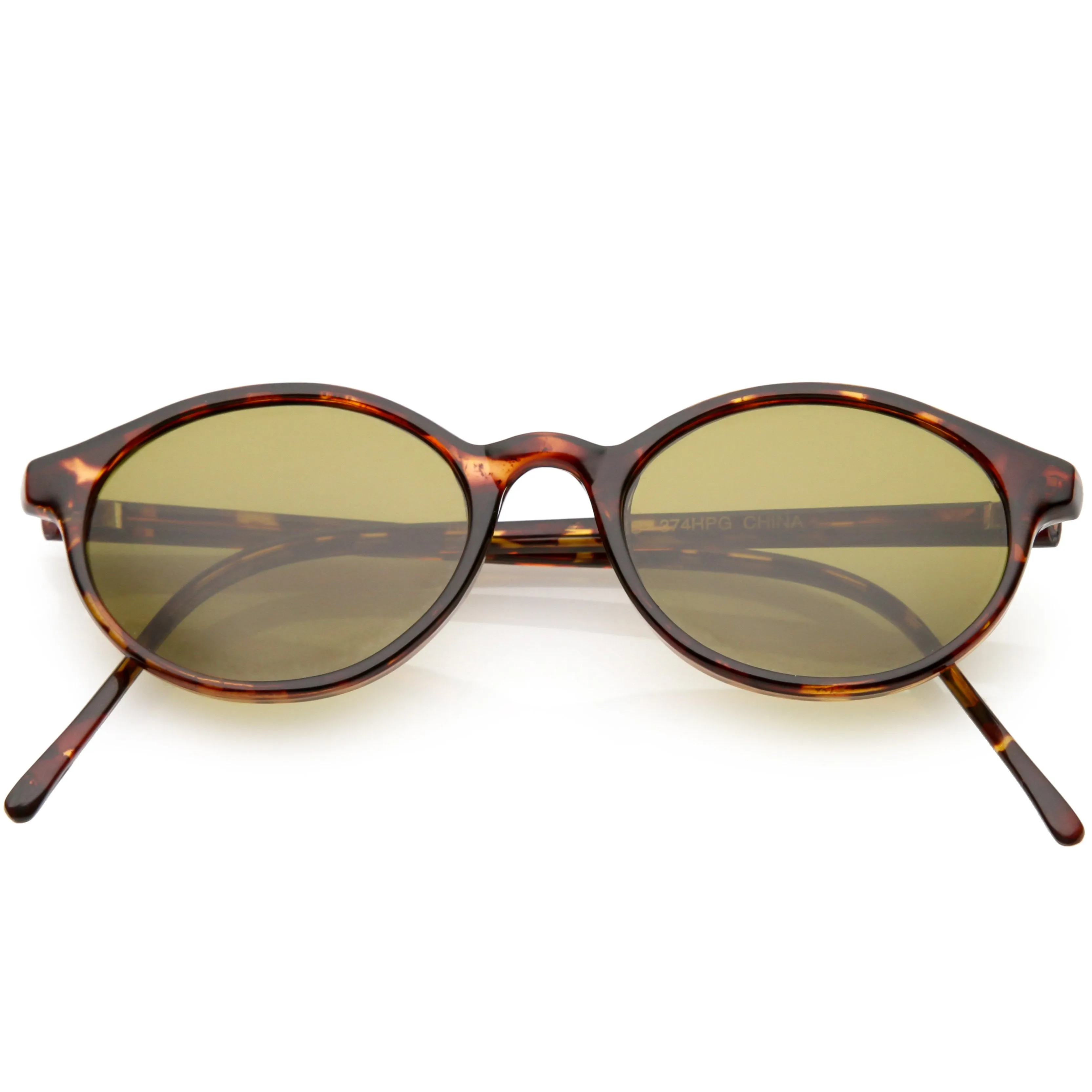 True Vintage Euro Round Oval Indie Dapper Sunglasses C657 sold by ZeroUV product image thumbnail 4