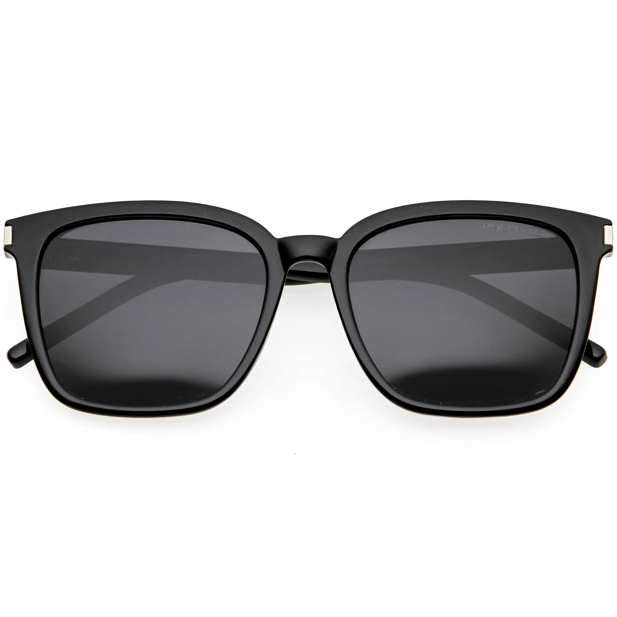 Elegant Chic Polarized Lightweight Horn Rimmed Square Sunglasses D212 sold by ZeroUV product image thumbnail 4