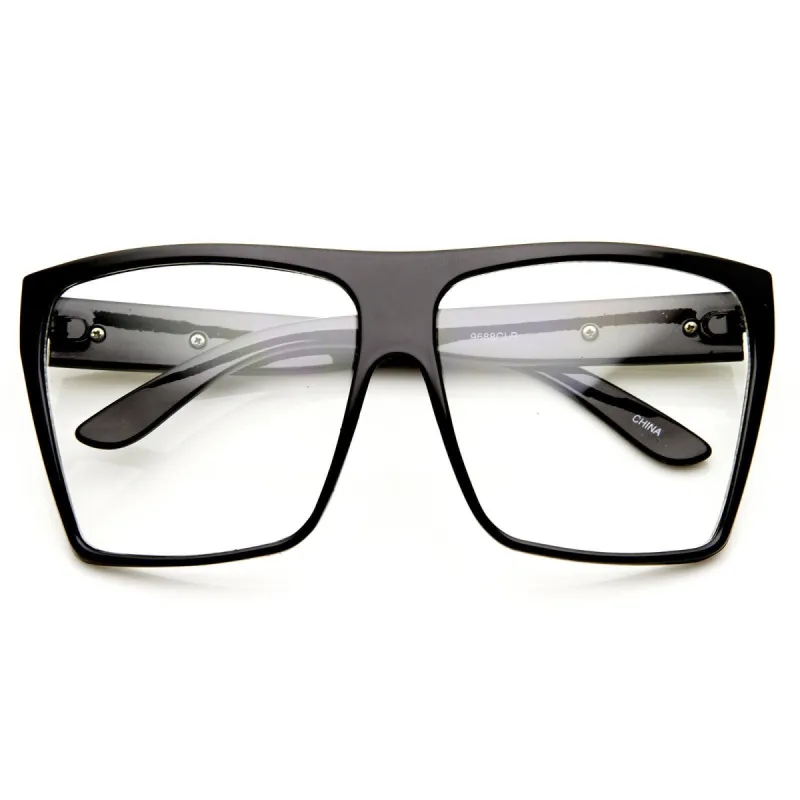 Super Oversize Square Clear Lens Fashion Glasses 8830 sold by ZeroUV