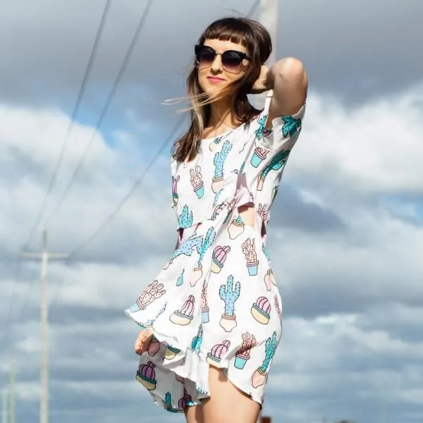 Vintage Indie Round Circle Cat Eye Sunglasses sold by ZeroUV product image thumbnail 5