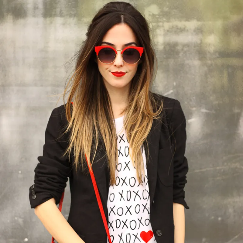 Vintage Indie Round Circle Cat Eye Sunglasses sold by ZeroUV product image thumbnail 2