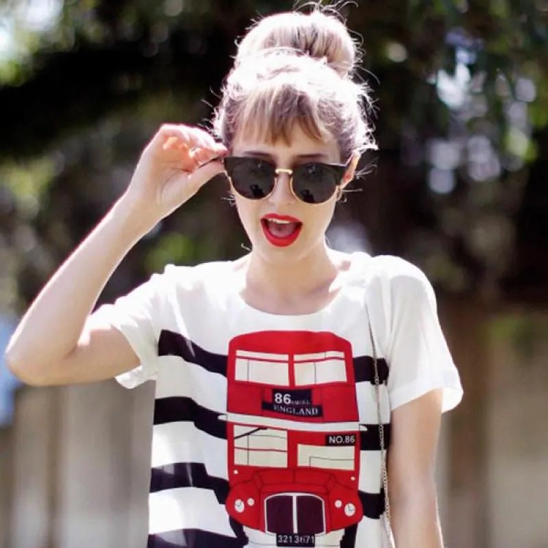 Vintage Indie Round Circle Cat Eye Sunglasses sold by ZeroUV