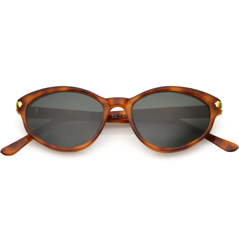 True Vintage Small Oval Cat Eye Indie Sunglasses C647 sold by ZeroUV