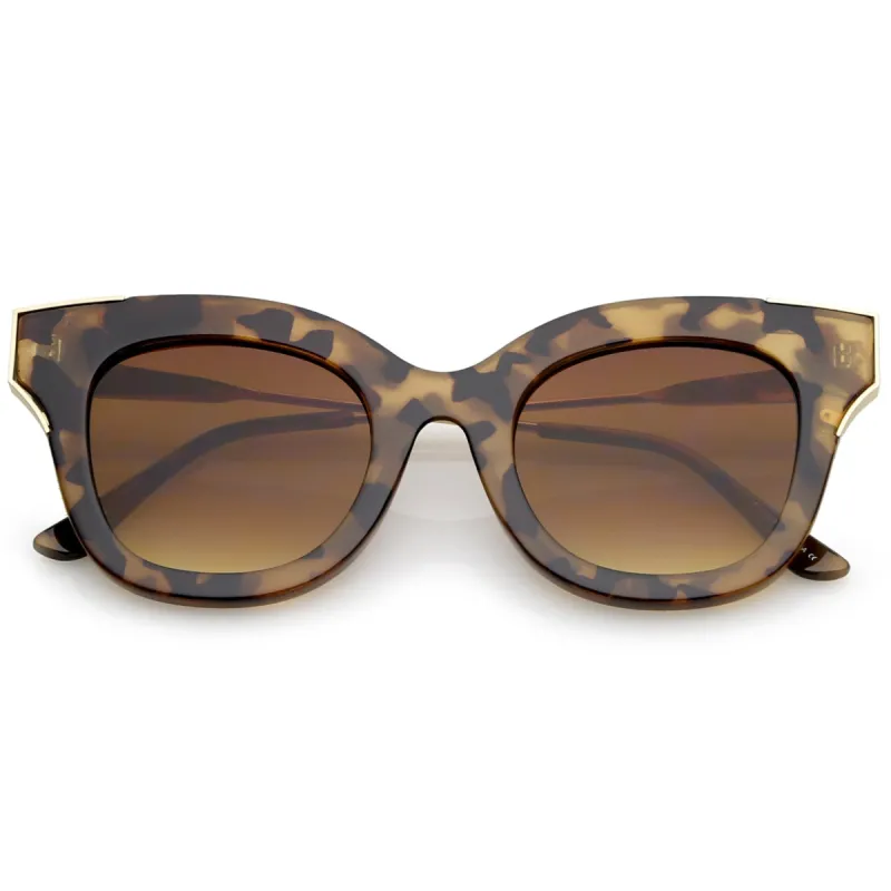 Women's Oversize Flat Frame Cat Eye Sunglasses C071 sold by ZeroUV