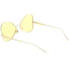 Women's Retro Oversize Metal Flat Lens Butterfly Sunglasses C833 sold by ZeroUV