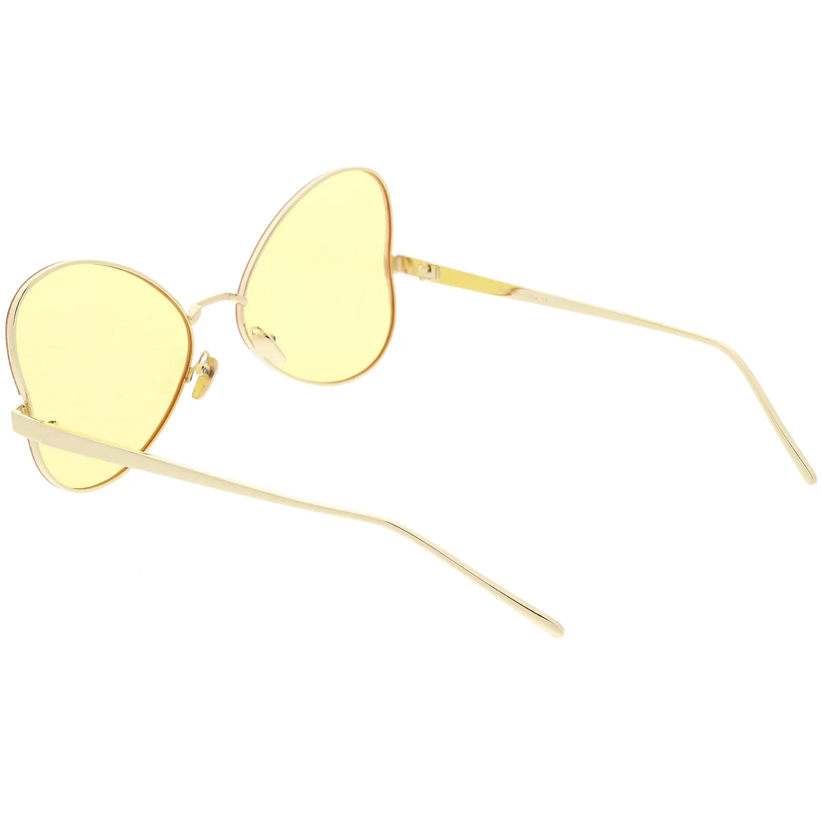 Women's Retro Oversize Metal Flat Lens Butterfly Sunglasses C833 sold by ZeroUV product image thumbnail 4