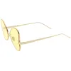 Women's Retro Oversize Metal Flat Lens Butterfly Sunglasses C833 sold by ZeroUV