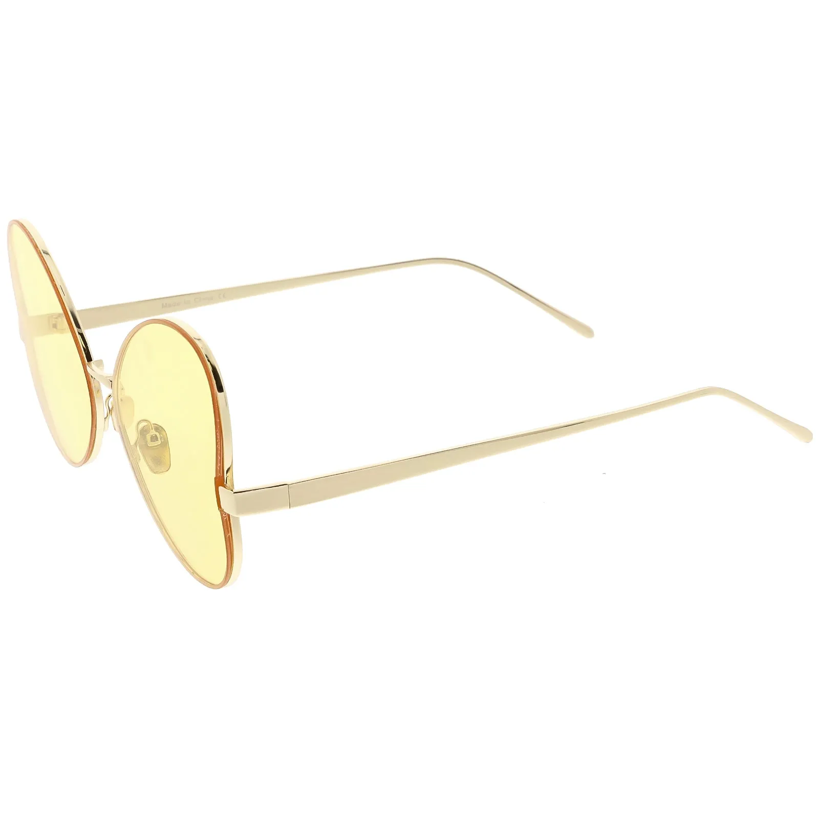 Women's Retro Oversize Metal Flat Lens Butterfly Sunglasses C833 sold by ZeroUV product image thumbnail 3