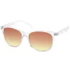 Retro Horned Rim Gradient Flat Lens Sunglasses A461 sold by ZeroUV