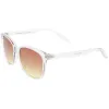 Retro Horned Rim Gradient Flat Lens Sunglasses A461 sold by ZeroUV