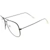 Retro Classic Full Metal Tear Drop Clear Lens Aviator Glasses C936 sold by ZeroUV