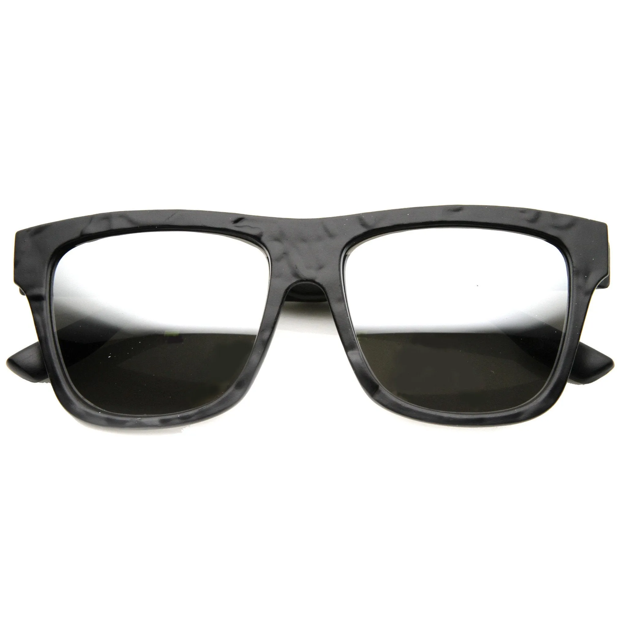 Large Bold Frame Rectangle Mirror Lens Sunglasses 9864 sold by ZeroUV product image thumbnail 5